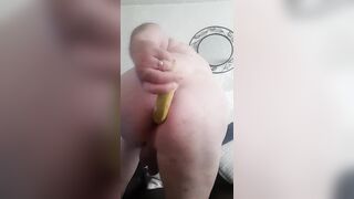 first time with a banana
