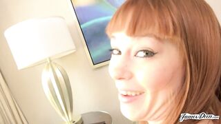 JamesDeen - ALL NATURAL REDHEAD ALEXA NOVA CASTING DAYBED SEX WITH LARGE WHITE KNOB