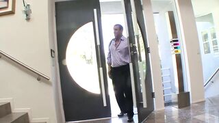 Charming black skinned Chanel sucks and screws shlong for sexy cum