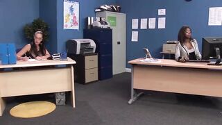 Emma Ass and Jasmine Webb get their vaginas smashed as a group