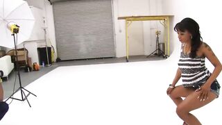 Porsha Karrera is a breasty ebony gal who bangs a ebony penis