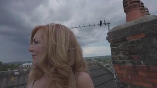 Rooftop Banging with Hot Redhead GILF Andi James