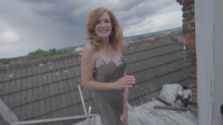 Rooftop Banging with Hot Redhead GILF Andi James