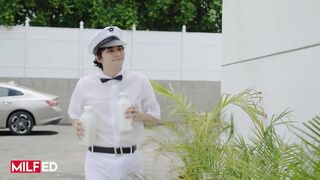 MILFED - Milk Stud Ricky Spanish Pounds Paris The Muse's Snatch Until That guy Cums All Over The Floor