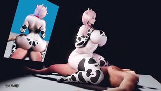 Breasty Cow gets Bred