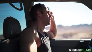 Lustful Blond Fitness Model Banging In The Desert