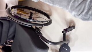 I said my spouse to take the woman in the wheelchair without it and put her on the couch so we could bang her more excellent! That doxy likes screwing in a wheelchair!