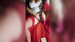 The Queen masturbates