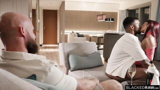 After reaching an agreement, Emiri's spouse shares her with his business partner. Tonight Emiri will be the one getting the superlatively good part of the deal.