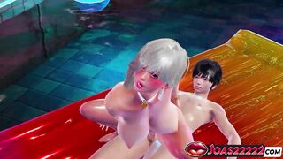 Curvy Asakura in Pool Porn Animation - Doggy style Position Pool Sex, Riding Position Action & Intensive Reverse Cowgirl Finishing with a Cum Inside Puffy Pink Twat In Hottie Elect two