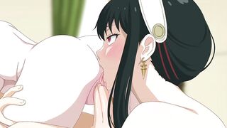 Slutty Family Trio Sex: Fiona x Loid x Yor (Toon Sex Parody)