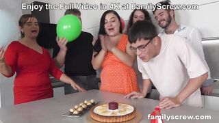 Birthday party ends with sexy cummings FamilyScrew