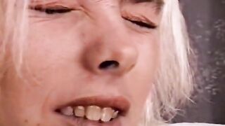 Super Slim Teen Gets Clothespin All Over Her Tiny Boobs