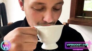 It was a rainy day and we got concupiscent at breakfast, so I banged my plumpy Lalin girl mother I'd like to fuck right on the table and shared it with Wifebucket