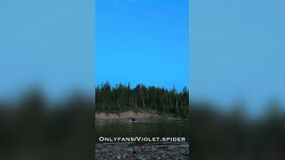 Tattooed brunette hair doxy goes slim dipping