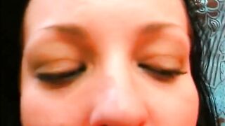 Hot Brunette hair Has a Hard 3some