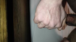 Stroking my schlong climax