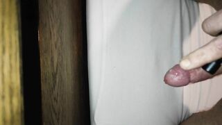 Stroking my schlong climax