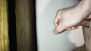 Stroking my schlong climax