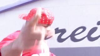 Magnificent mother i'd like to fuck gets her cunt screwed by guy's large ebony rod