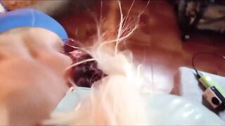 mother I'd like to fuck oral POV with my glamorous body overspread solely by hose and heels, mask with pigtails