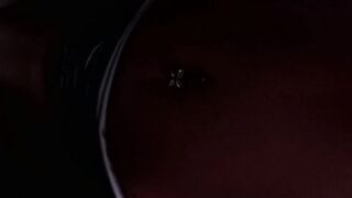 One more movie playing with cream and a shlong in my throat and vagina with creampie