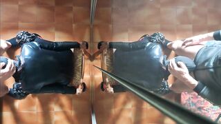 I'm chairtied and this guy screws my face for 10 minutes until that guy cums in my throat