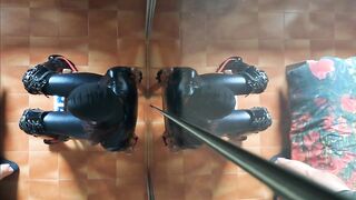 I'm chairtied and this guy screws my face for 10 minutes until that guy cums in my throat