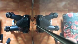 I'm chairtied and this guy screws my face for 10 minutes until that guy cums in my throat