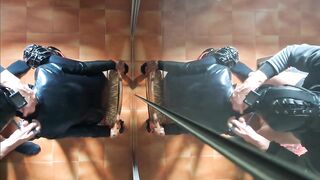 I'm chairtied and this guy screws my face for 10 minutes until that guy cums in my throat