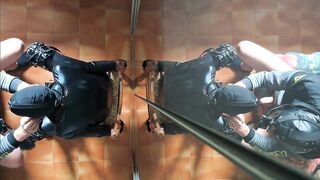 I'm chairtied and this guy screws my face for 10 minutes until that guy cums in my throat