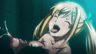 Golden-haired with Biggest Melons Likes to Get Her Nipps Sucked and Have a Expression Ahegao