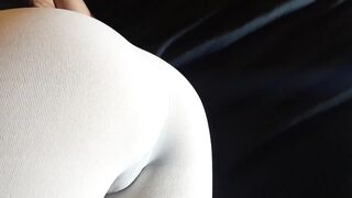 mother I'd like to fuck with a large firm butt in white hose and heels