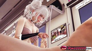 Diana the Hawt Cutie in Subway Porn Animation - Weenie Glans Wanking, Titjob for Biggest Dick Service, Oral pleasure Ending in Huge Cum On Face In Hottie Choose two