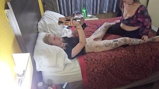 Curvy mother I'd like to fuck sucks hawt golden-haired Trans woman