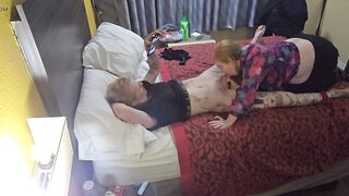 Curvy mother I'd like to fuck sucks hawt golden-haired Trans woman