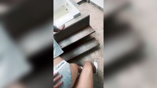NYU teen college student gets banged missionary and doggy position in Nike socks
