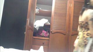 Sexy cutie undresses and records a clip for her lover