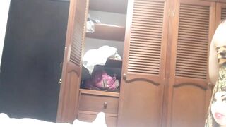 Sexy cutie undresses and records a clip for her lover