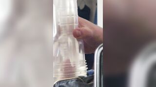 Jerk off time with toy