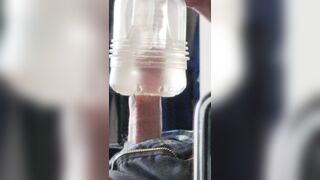 Jerk off time with toy