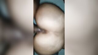 Thick booty puerto rican wife getting screwed doggy position