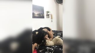 I screw a teddy bear and suck a sextoy