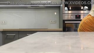 Hawt and hawt slender golden-haired gets bored and ignored and flashes her pants underneath her short petticoat on high heels