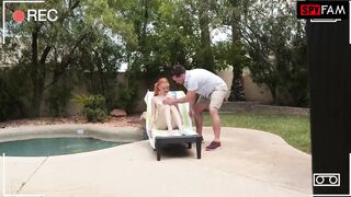 Ginger Cum Whore Lets Stepdad Play With Her Vagina