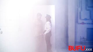 BUFU XXX. Stretching her anal in shower. Hawt sex with Lucy Mendez