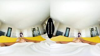 BRAZZERS - Your Girlfriend Jeni Gal Showers Whilst Her Stepsister Melody Marks Rides Your Schlong