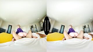 BRAZZERS - Your Girlfriend Jeni Gal Showers Whilst Her Stepsister Melody Marks Rides Your Schlong