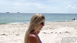 BJRAW Lola Cheeks' beachy blow job