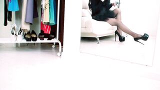 Hose & High Heels SHOW by SISSY mother I'd like to fuck - Chastity SISSYGASM - Foot Fetish Veronica Taboo